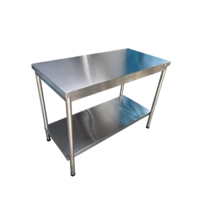 Mesa de Trabajo en Acero Inoxidable con Entrepaño