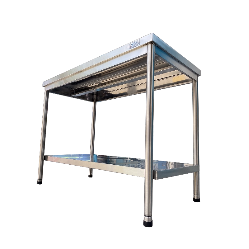Mesa de Trabajo en Acero Inoxidable con Entrepaño