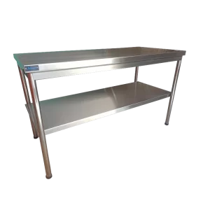 Mesa de Trabajo en Acero Inoxidable con Entrepaño me02