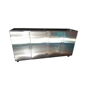 Mueble inoxidable con puertas batientes
